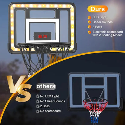 🎉2026 HOT SALE 50% OFF🎉15K+ SOLD!🔥Children's adjustable height indoor and outdoor basketball hoop🏀