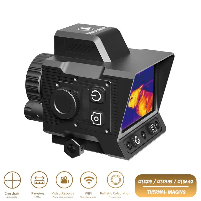 Thermal Imaging Scope | 4 Pseudo-Color Infrared WIFI Shockproof Hunting Clip-on Thermal