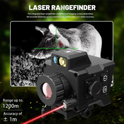 Thermal Imaging Scope | 4 Pseudo-Color Infrared WIFI Shockproof Hunting Clip-on Thermal